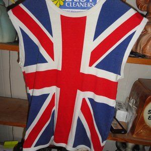 Vintage British Flag Muscle Shirt